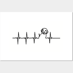 DOG Heartbeat EKG Shirt I Love My Puppy Posters and Art